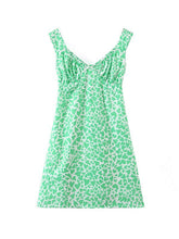 Vestido mini sin espalda estampado